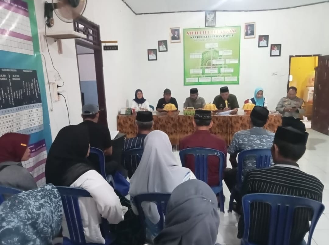 Rapat Musyawarah Kelurahan Bahas Pemutakhiran Data Penerima Manfaat di Kelurahan Pappa